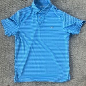 Vineyard Vines Light Blue Striped Polo Shirt